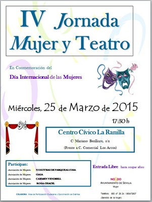 Cartel Mujer y Teatro Cartel Mujer y Teatro