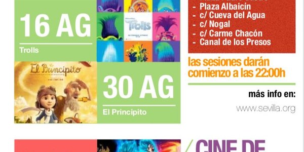 Cine de verano 2019 Este Alcosa Torreblanca - AVV Las Ciencias y Flor de Albahaca