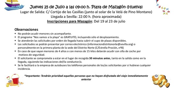 Distrito Norte - Nos vamos a la playa (Mazagón)