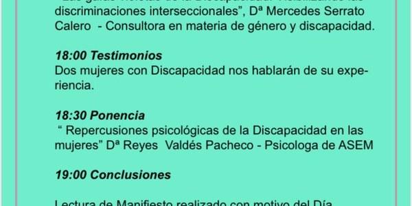 Jornadas Mujer y Discapacidad