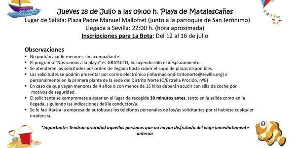Nos vamos a la playa (Matalascañas)
