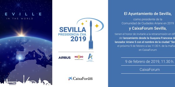 Retransmisión del lanzamiento del Ariane 5 - Sevilla