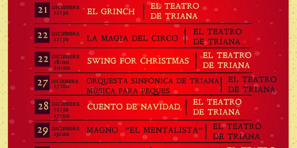 Teatro Triana - Programación Navidad