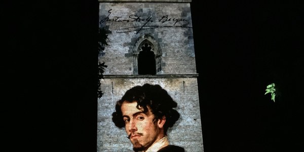 Vídeo-mapping. 'Bécquer, la vigilia del sueño'