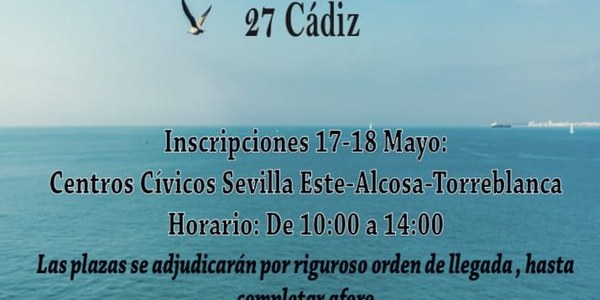 Excursiones gratuitas a la playa del Distrito Este-Alcosa-Torreblanca