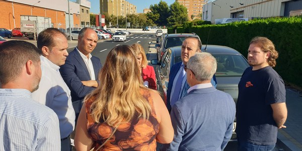 El Ayuntamiento abre al tráfico las calles Pino Piñonero, Pino Central y Hacienda de San Antonio del Parque Empresarial  El Pino tras su reasfaltado