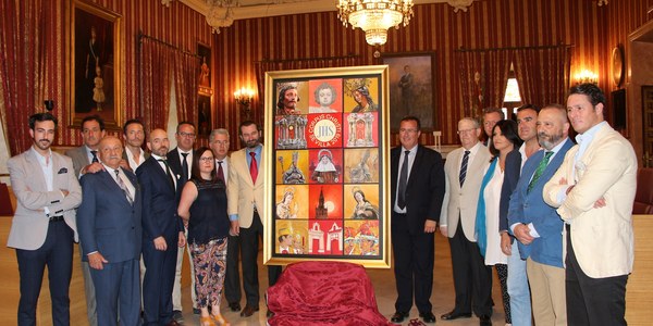 El cartel del Corpus Christi de 2019 recrea las cubiertas de la Catedral de Sevilla en una obra colectiva contemporánea y firmada por primera vez por 14  artistas