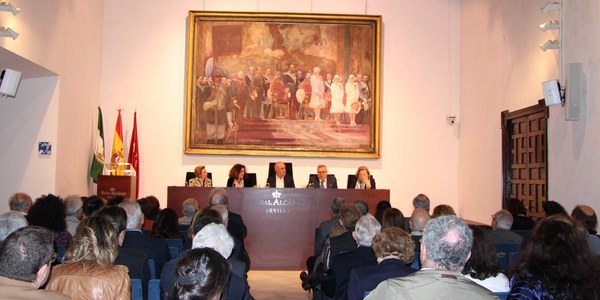 El Real Alcázar acoge la presentación de dos libros sobre Francisco de Bruna y la vinculación de Fernando de Magallanes con el monumento