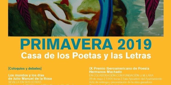 El recuerdo a Julio M. de la Rosa, la expedición Magallanes-Elcano o la Inquisición, junto a  los demás coloquios y las citas nocturnas de junio, conforman la Primavera 2019 de Casa de los Poetas y las Letras