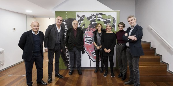 Éxito de asistencia en las I Jornadas en torno a Luis Gordillo celebradas hoy en el Espacio Santa Clara, que acoge su exposición permanente