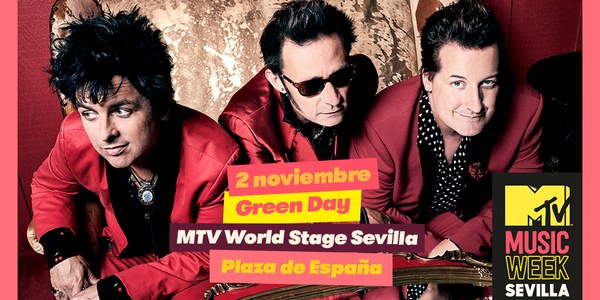Green Day, cabeza de cartel de MTV World Stage Sevilla en Plaza de España