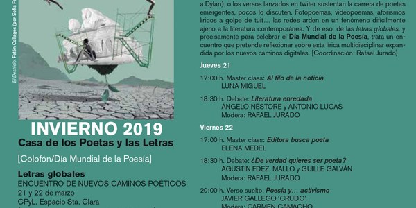 La Casa de los Poetas y las Letras culmina su programación de invierno con el encuentro ‘Letras globales’