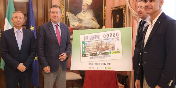 La ONCE dedica un cupón a la conmemoración del V Centenario de la Primera Vuelta al Mundo.