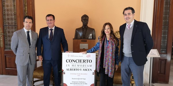 El Teatro Lope de Vega acoge el concierto de Navidad de la Orquesta Sinfónica Metropolitana de Sevilla en memoria de Alberto Jiménez Becerril y Ascensión García