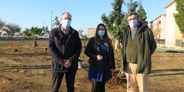 Ayuntamiento, Junta de Andalucía y Comisionado refuerzan la campaña de plantación de arbolado en el Polígono Sur