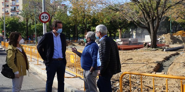 El Ayuntamiento acomete la reurbanización de un espacio libre junto a la barriada de San Diego del Distrito Norte con mejora de la pavimentación y ampliación y creación de acerados, reordenación del estacionamiento y nuevo arbolado
