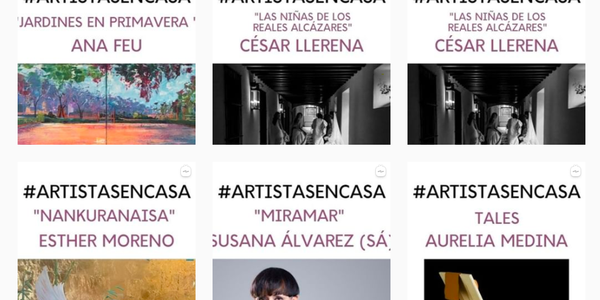 El Ayuntamiento apoya la iniciativa #ArtistasEnCasa para acercar el arte a los hogares durante el confinamiento