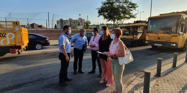 El Ayuntamiento inicia en la Barriada de Murillo los trabajos del plan de acción para la mejora de las plazas y espacios públicos del Polígono Sur