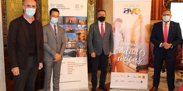 El Grupo de Ciudades Patrimonio de la Humanidad firma un acuerdo de promoción turística con la Red de Ciudades AVE, que preside Sevilla, con miras a la reactivación del sector turístico en 2021 tras la pandemia