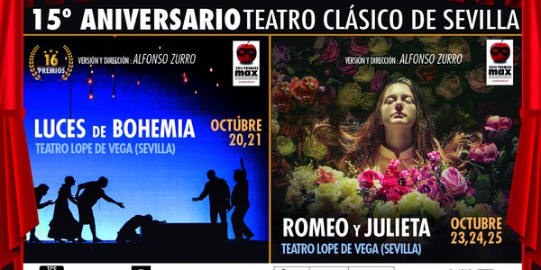 El Teatro Lope de Vega del ICAS celebra el 15 aniversario de la Compañía de Teatro Clásico de Sevilla