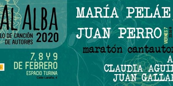 Juan Perro actúa el 7 de febrero en el Espacio Turina, en el marco del ciclo de canción de autor ‘Al Alba’