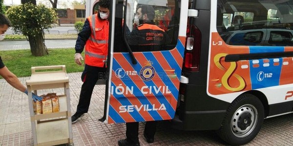 La agrupación de Protección Civil de Sevilla supera las 2.000 actuaciones de apoyo desde el inicio del estado de alarma