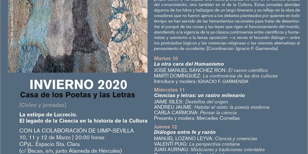 La Casa de los Poetas y las Letras ahonda en la huella que ha dejado la ciencia en la historia de la cultura