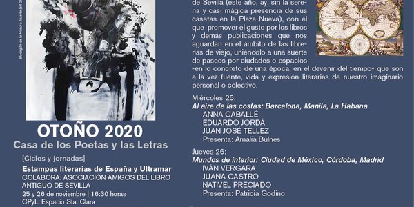 La Casa de los Poetas y las Letras del ICAS indaga en la relación entre literatura y ciudades en ‘Estampas literarias de España y Ultramar’