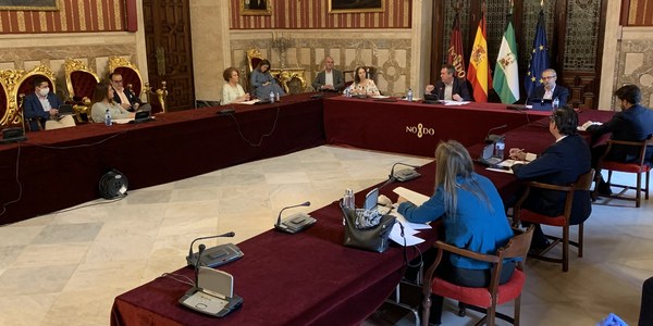 La comisión especial para la reactivación analiza el dispositivo municipal de atención social y la adecuación de la ordenanza de veladores y fija un primer calendario de comparecientes