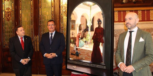 El pintor Fernando Vaquero evoca el paso de la vida a través de las grandes celebraciones de la ciudad en una obra realizada en óleo sobre lienzo para el cartel de las Fiestas de Primavera de 2020 del Ayuntamiento de Sevilla