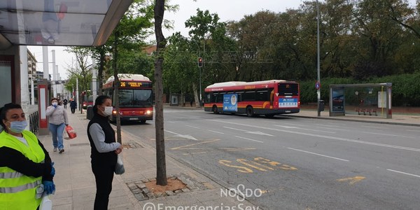 Tussam amplía las plazas disponibles en sus vehículos e incrementará desde el 11 de mayo su oferta de forma progresiva con más vehículos y el uso obligatorio de mascarillas