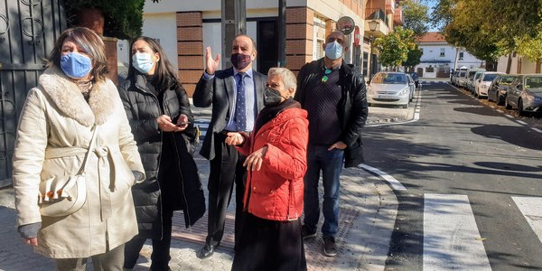 Finalizadas las mejoras en accesibilidad y pavimentación de la calle Ceán Bermúdez dentro del programa de inversiones en el Distrito Nervión