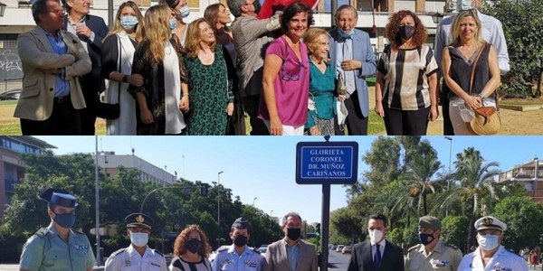 El Ayuntamiento dedica un parque al Doctor Rodríguez Sacristán y una glorieta al Coronel Doctor Muñoz Cariñanos en el Distrito Bellavista-La Palmera