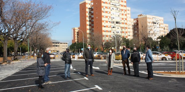 El Ayuntamiento finaliza la reurbanización de un espacio libre junto a la barriada de San Diego del Distrito Norte que cuenta ahora con  pavimentación, nuevos acerados e itinerarios peatonales y arbolado