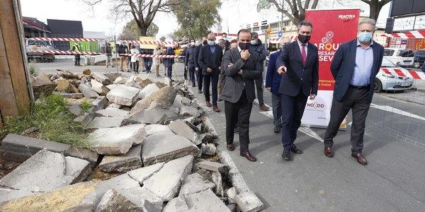 El Ayuntamiento inicia una nueva inversión de 600.000 euros para la reurbanización de la calle Aviación en el parque empresarial de Calonge