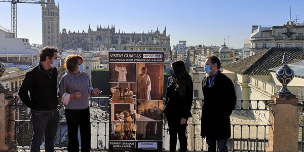 El Ayuntamiento programa visitas guiadas y teatralizadas gratuitas al Palacio de los Marqueses de la Algaba a partir del próximo viernes