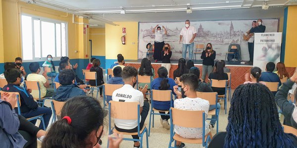 El Ayuntamiento promociona el flamenco en 28 colegios con talleres y sesiones magistrales en las que han participado 2.000 estudiantes