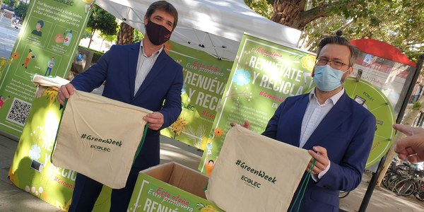 El Ayuntamiento y la Fundación Ecolec cierran una nueva  edicion de la iniciativa #GreenWeek21 para fomentar el reciclaje de aparatos electricos y electrónicos