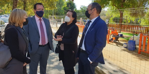 El Distrito Casco Antiguo acomete la ampliación de la zona deportiva del Parque Jardines de Chapina, en la calle Radio Sevilla
