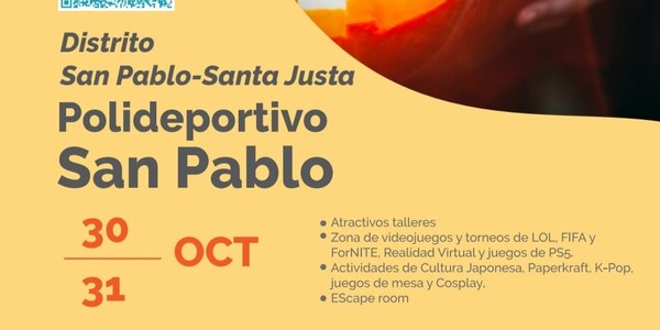 El programa Espacio Joven del Ayuntamiento celebra Halloween este fin de semana en el Polideportivo San Pablo y en el centro cívico Las Sirenas con propuestas de ocio alternativo