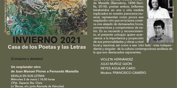 La Casa de los Poetas y las Letras se acerca a la importancia y proyección de los creadores Juan Manuel Flores y Fernando Mansilla