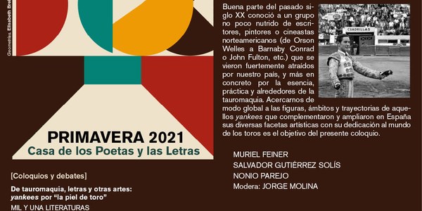 La Casa de los Poetas y las Letras se acerca a los creadores norteamericanos del siglo XX fascinados por la tauromaquia
