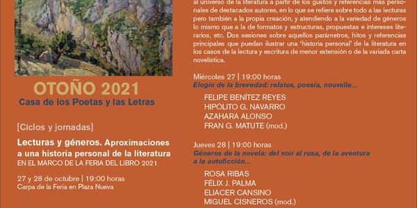 La Casa de los Poetas y las Letras traslada su programación semanal a Plaza Nueva de la mano de la Feria del Libro
