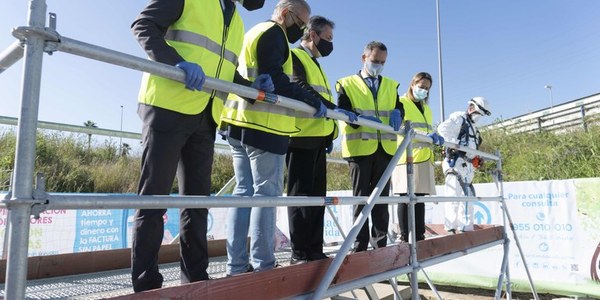 La obra de trasvase de la cuenca Norte para la mejora de la red de aguas residuales y el cierre de la depuradora de San Jerónimo inicia el lunes su segunda fase en la Avenida Alberto Jiménez Becerril