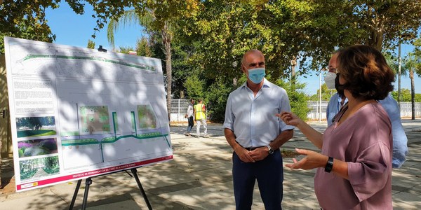 El Ayuntamiento de Sevilla inicia las obras de reurbanización integral del paseo de Torneo con accesibilidad universal, equipamientos de ocio infantil, fuentes, más arbolado y nuevas áreas ajardinadas