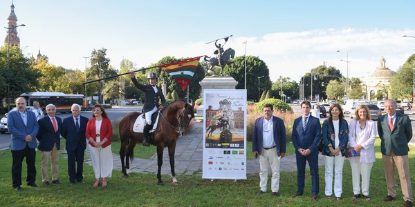 Unas 200 monturas participan en la Gran Semana del Caballo Anglo-árabe que se celebra en el Parque del Alamillo