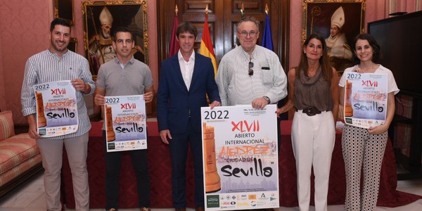 180 jugadores compiten por el XLVII Open Sevilla de Ajedrez que recupera las partidas abiertas al público