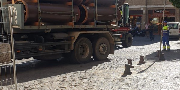 El Ayuntamiento inicia las obras de reurbanización de la Plaza de Montesión que convertirá esta  zona en un espacio más habitable para el peatón con renovación de redes de Emasesa y de la pavimentación, más arbolado y mejoras de la accesibilidad universal
