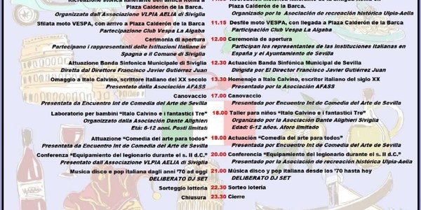 El Ayuntamiento, la asociación Italiani a Siviglia y la Embajada impulsan la VIII Feria de Italia en Sevilla con recreaciones históricas, gastronomía, música y cultura