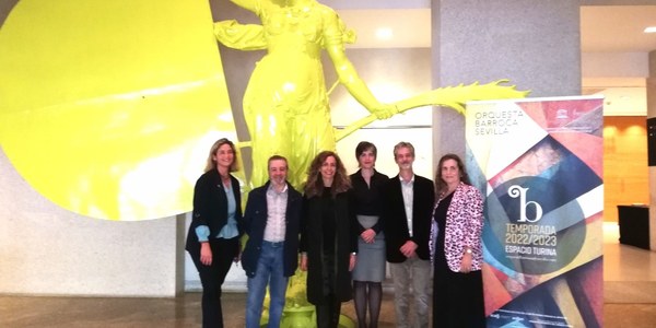 El Ayuntamiento reafirma su compromiso con la Orquesta Barroca de Sevilla, que presenta su segunda temporada como Orquesta Residente del Espacio Turina